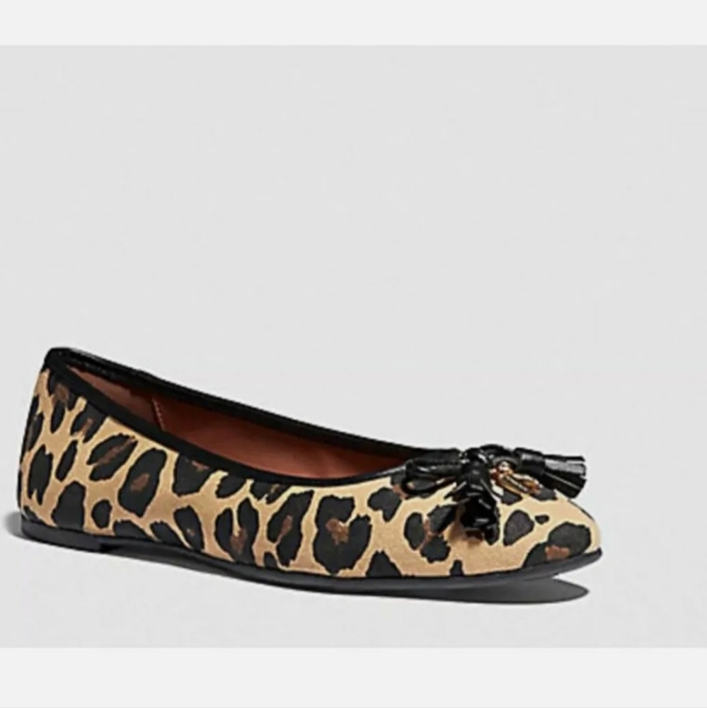 Coach leopard flats